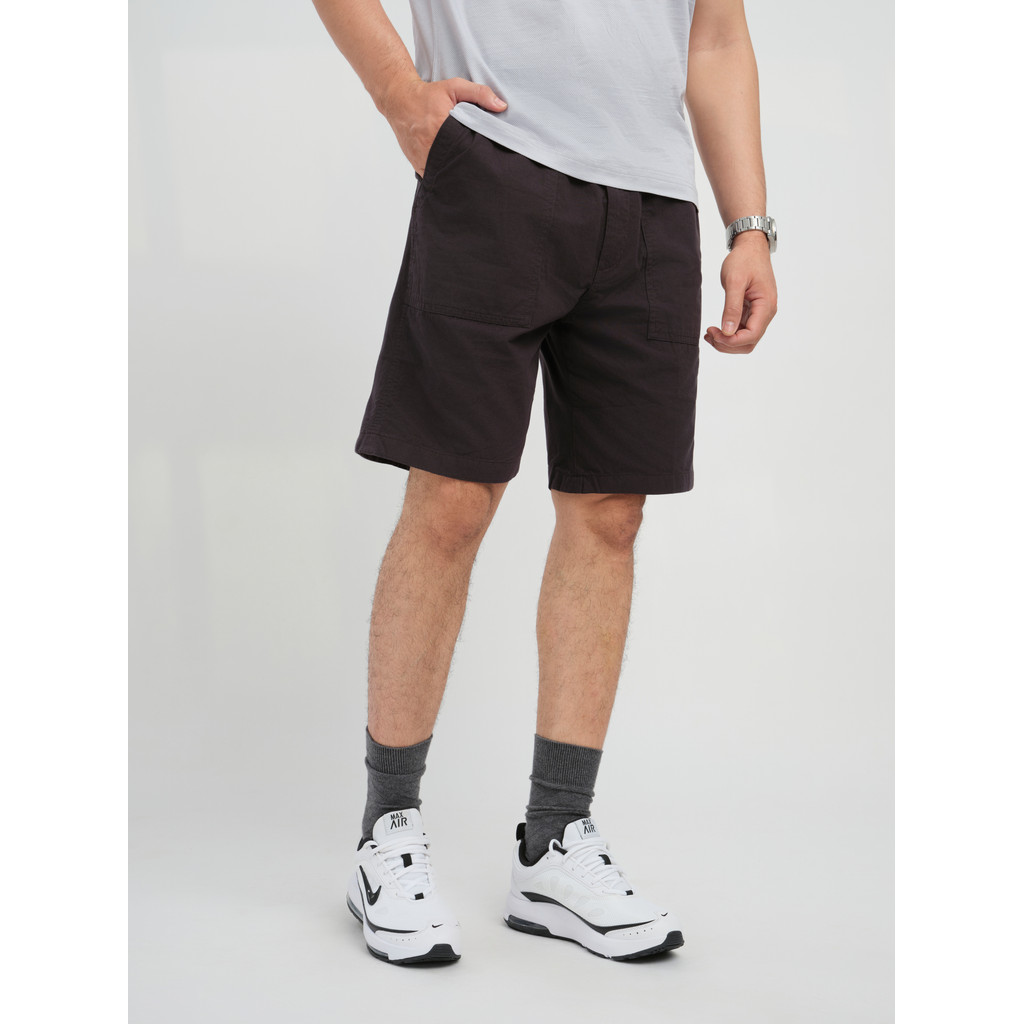 Quần short khaki VIETTIEN SMART CASUAL vải poly phom regular VT00000273