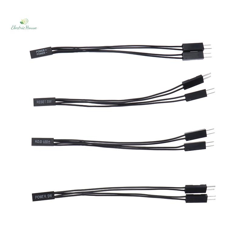 [Nhà điện] Bo mạch chủ Power SW / BỘ SW / HDD LED / Đèn LED nguồn 1 đến 2 Cáp chuyển đổi đôi Hỗ trợ khởi động kép mới