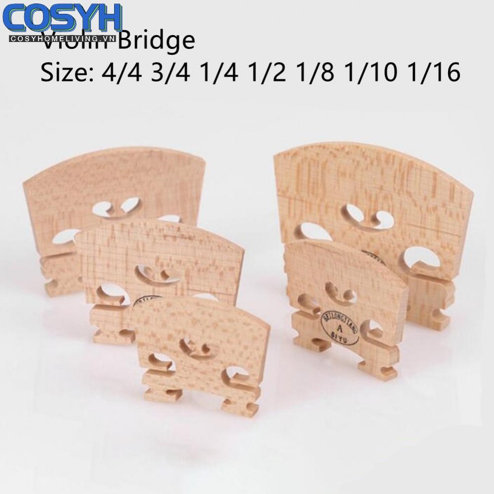 <cosyh>Durable Maple Violin Bridge 44 34 14 12 18 110 116 Sizes Exceptional Performance