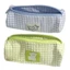 Túi đựng bút GREAT, Bút chì lưới xanh / xanh Nylon, Hộp đựng văn phòng phẩm nhỏ tươi mát sức chứa lớn Đồ dùng văn phòng
