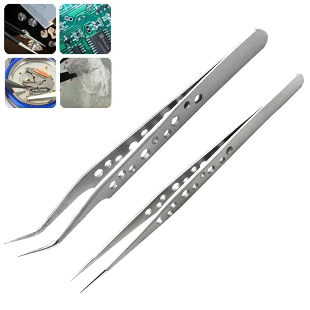 [Cosyh] Nhíp công nghiệp chính xác Dụng cụ cầm tay sửa chữa bằng thép không gỉ cho các bộ phận