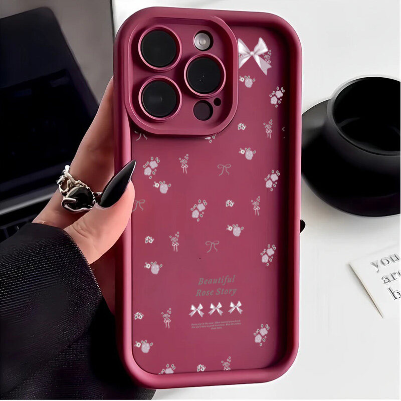Ốp Lưng Dành Cho Samsung Galaxy M34 M31 M51 M30S M23 M20 M11 M15 J4 J6 Plus J8 A10 A01 A02 S20 Siêu Vỏ Hoa Dễ Thương Thắt Nơ TPU Silicon Hoạt Hình Mềm Mờ Bảo Vệ Camera