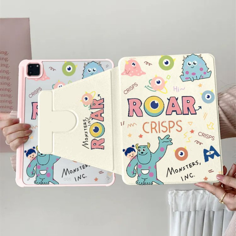 Ốp Bảo Vệ Cho Samsung Galaxy Tab A7 lite 8.7inch S7 + / S8 + / S7FE A9 + Tab S6 lite 2024 S9 FE + S10ULTRA S10 FE + Vỏ Acrylic Xoay 360 Độ Có Khe Cắm Bút