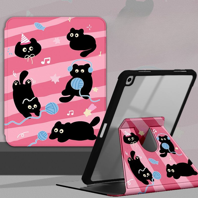 Ốp bảo vệ cho Samsung Galaxy S10 FE + Tab S6 lite 2024 Tab A7 lite 8.7inch S7 + / S8 + / S7FE A9 + S9 FE + S10ULTRA Vỏ Acrylic xoay 360 độ có khe cắm bút