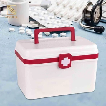 Hộp đựng dụng cụ sơ cứu Thùng di động Hộp sơ cứu đa năng để may vá