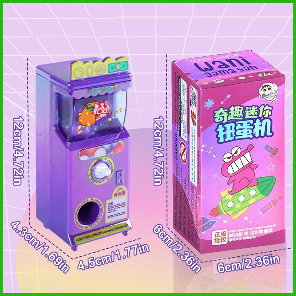 Dành Cho Crayon Shin-chan Gumball Máy Đồ Chơi Nhẹ Máy Giải Thưởng Hoạt Hình Gashapon Trò Chơi Máy Tính Để Bàn Thiết Bị