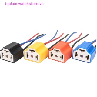 Toplanswatchstore Chất Lượng Cao H4 Dây Gốm Ba Lỗ Bóng Đèn Ô Tô Dây Cắm Ổ Cắm Bán Tự Động H4 Đầu Nối Cắm VN