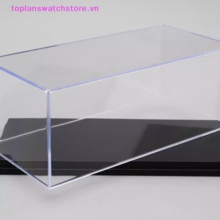 Toplanswatchstore 1: 64 Hộp trưng bày mô hình ô tô Vỏ bảo vệ trong suốt Acrylic Bụi Bìa cứng Bảo quản Giá đỡ VN