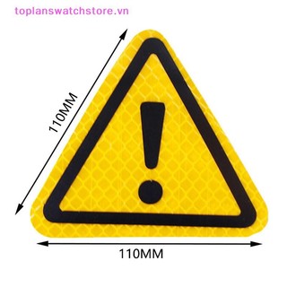 Toplanswatchstore Tam Giác Exclamation Mark Phản Quang Cảnh Báo Nhãn Dán Xe Hơi Lái Xe Ban Đêm An Toàn VN