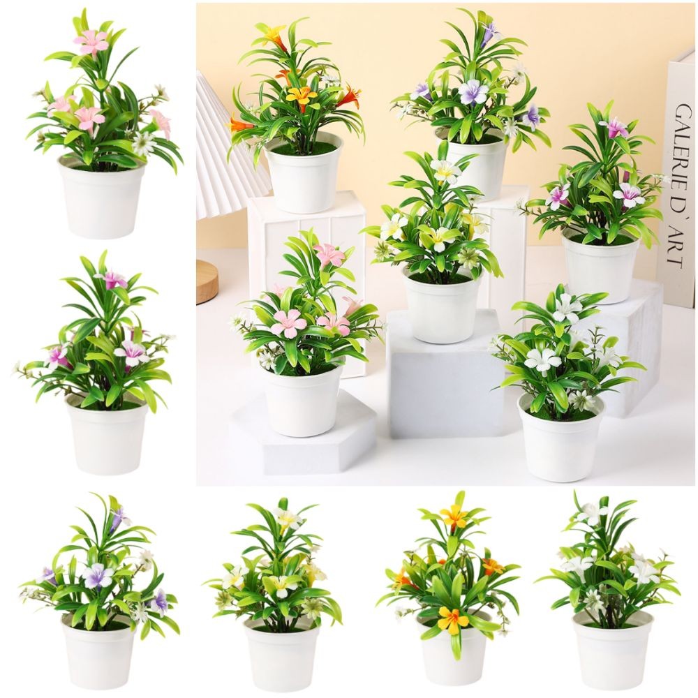 CAST Morning Glory Cây trồng trong chậu nhân tạo, Nhiều màu Mô phỏng tự nhiên chậu hoa, Đạo cụ chụp ảnh sáng tạo Nhựa thanh lịch giả cây cảnh trang trí nhà cửa