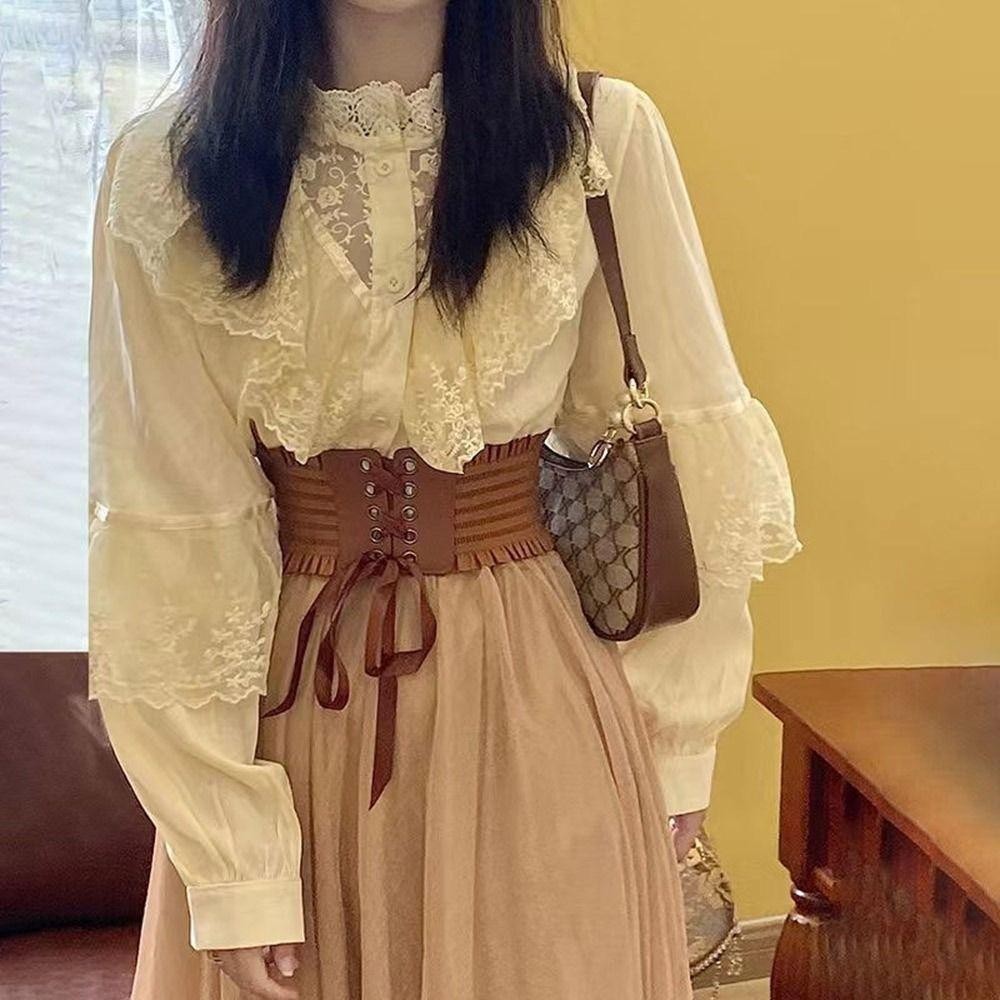 TRACEILLOIAN Silk Co Giãn Cummerbunds, Thắt Lưng Corset Rộng Da PU, Trang Trí Thời Trang Co Giãn DIY Eo Bao Cho Váy Váy Quần Áo Hàng Đầu