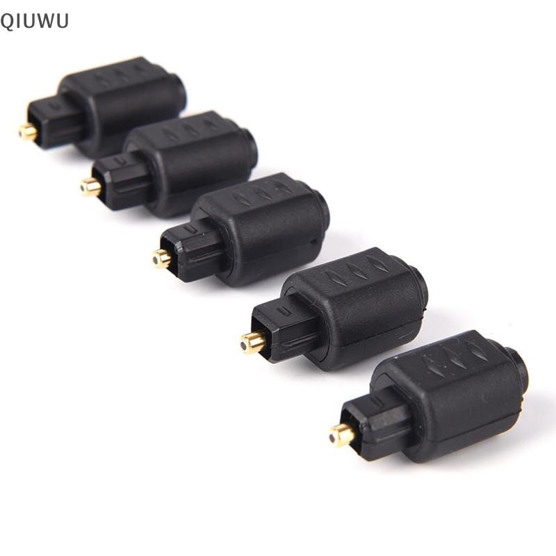 Bộ chuyển đổi âm thanh quang Mini QIUWU Giắc cắm nữ 3,5 mm sang kỹ thuật số Toslink Nam.