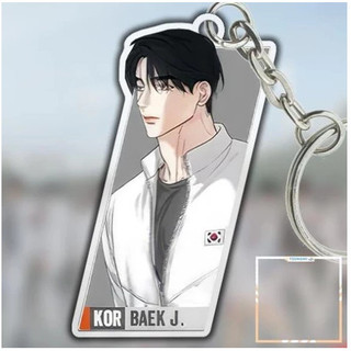 Móc Khóa Manhwa BL Lezhin BOMTOON Calendar 2024 Season's Greetings Anime in theo theo yêu cầu