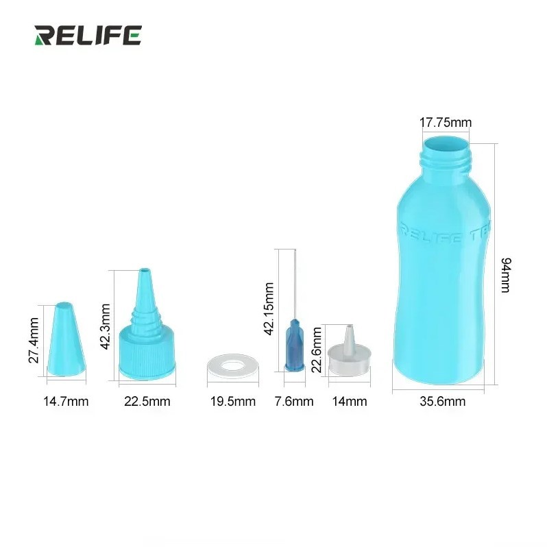 Lọ nhựa 50ml đựng cồn, xăng thơm, chất tẩy keo RELIFE TB1