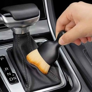 Chổi quét mini đầu cong sợi lông mềm dùng vệ sinh nội thất ô tô, bảng điều khiển, cửa thoát khí, làm sạch nhà ở SUNND