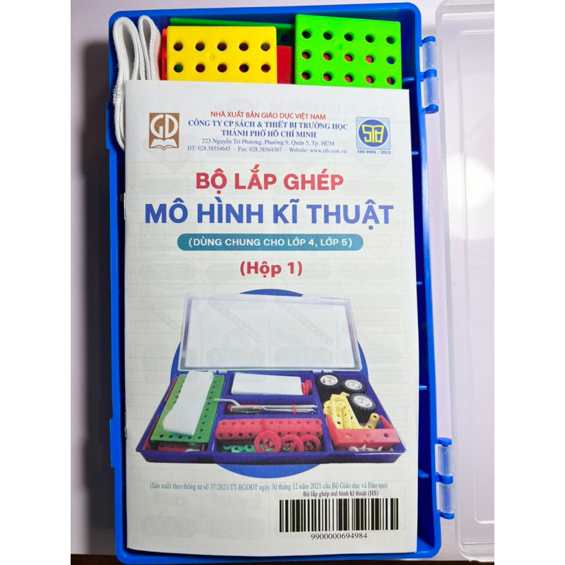 Bộ lắp ghép, lắp ráp mô hình kỹ thuật Công Nghệ lớp 4,5 dùng chung ( HỘP 1) mới 2023.