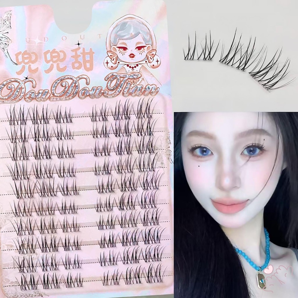 Mix Cụm lông mi DIY 7-12mm Cụm lông mi Wispy chống thấm nước