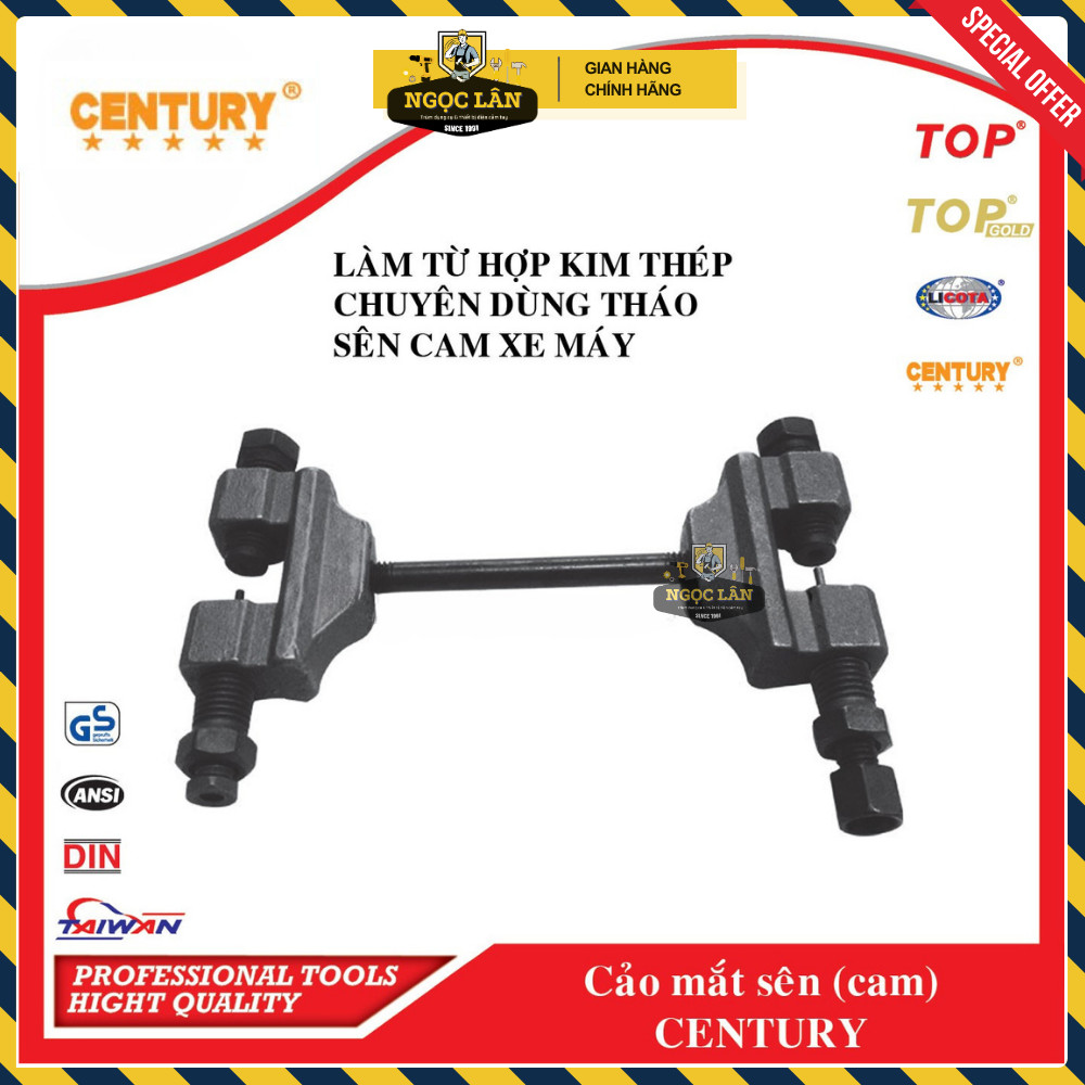 [Chính hãng] Cảo Mắt Sên Cam Century Tháo Sên Cam Xe Gắn Máy Cao Cấp