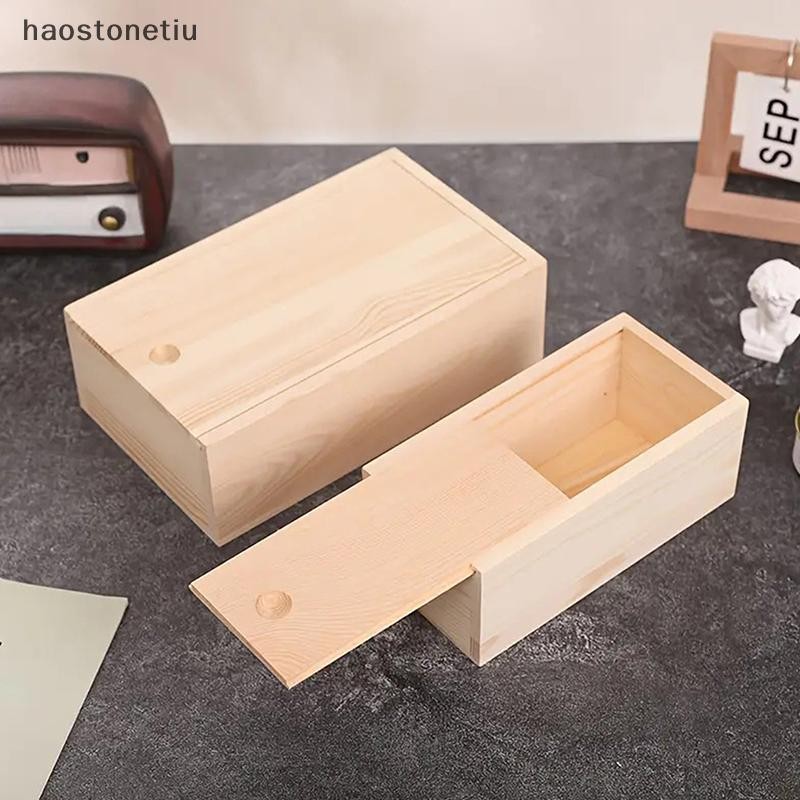 HA Hộp Gỗ Thông Kéo Hộp Trang Sức Tổ Chức Trượt Hộp Gỗ Hộp Bảo Quản Nhà Bằng Gỗ Bảo Quản Hộp Đựng Đồ Lưu Trữ Hộp n