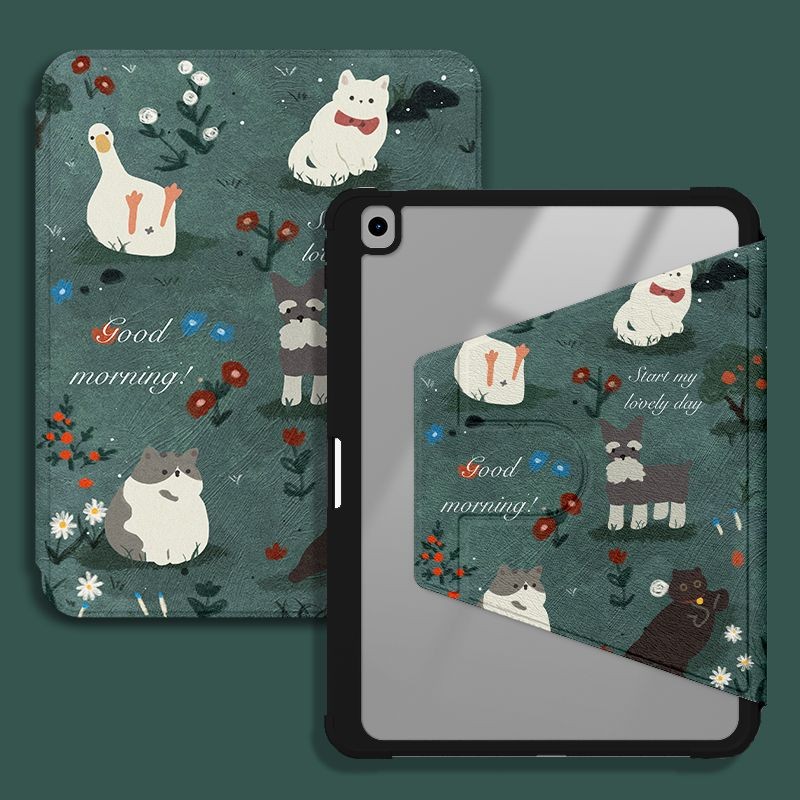 Ốp lưng máy tính bảng cho Samsung Galaxy S10 FE + Tab S6 lite 2024 Tab A7 lite 8.7inch S9 FE + S10ULTRA A9 + S7 + / S8 + / S7FE Vỏ máy tính bảng xoay 360 độ có giá đỡ bút chì
