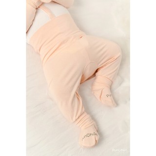Punchun SS2025 Bộ dài cúc giữa Fluffy cho bé
