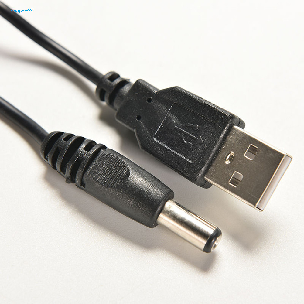 [Ky] USB 20 Nam AC sang DC 55mmx21mm Cắm Dây Cấp Nguồn Ổ Cắm Đầu Nối Cáp