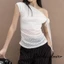 Nữ áo sơ mi tay ngắn mùa hè, phong cách Ulzzang với màu trơn và họa tiết hoa, form slim fit