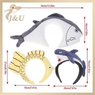 JU Hoạt Hình Sang Trọng Đại Dương Động Vật Băng Đô Quấn Tóc Ngộ nghĩnh Lông Tơ Halloween Giáng Sinh Đạo Cụ Chủ Đề Trang Phục Hóa Trang VN