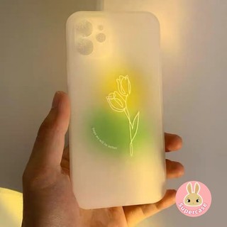 Ốp Điện Thoại ins Style Tulip Matte Cho Meizu 21 Note 20 18 17 16 Note 16 Pro Luck 08 5G 4G Ốp Lưng Mềm Chống Sốc Màu Xanh Lá Cây