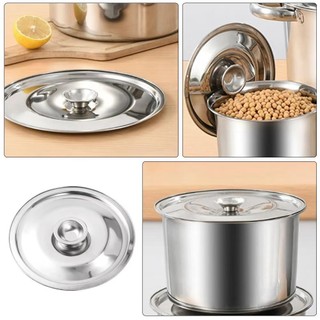 Nắp chậu ITRUMPET, Nắp nồi tròn bằng thép không gỉ 10-24cm, Nắp nồi thay thế dày đa năng Đồ dùng nhà bếp