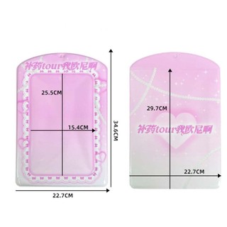 [Còn hàng] Vỏ thẻ FURNICLICK, Hộp đựng thẻ Photocard cỡ lớn INS, Mặt dây chuyền túi A4 PVC đẹp mắt