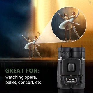 Ống nhòm Mini nhẹ Ống nhòm bỏ túi có thể gập lại cho người lớn Trẻ em Chim Opera Xem tham quan Đi bộ đường dài Nhà hát hòa nhạc du lịch