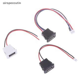 Airspecutin USB 2.0 Nữ Jack Nguồn USB2.0 Cổng Sạc Cổng Kết Nối Có Cáp USB Sạc Ổ Cắm Với PH2.0 EN