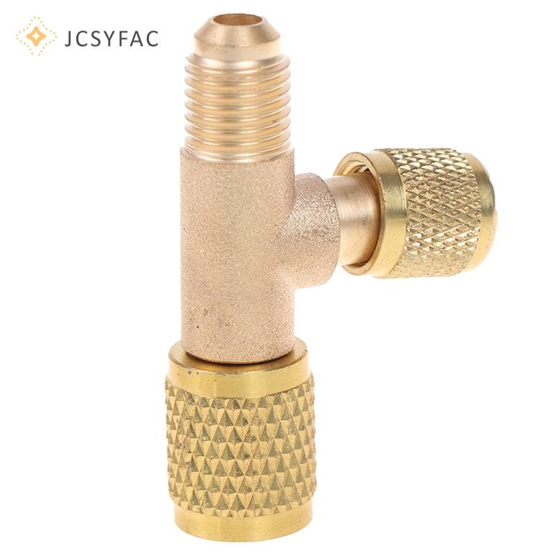 Jcsyfac Van xả làm lạnh Van loại trừ không khí nhanh Van phát hành Đồng hồ đo áp suất Mới