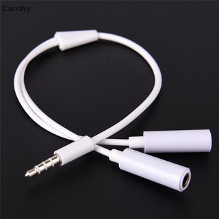 Ndy 3.5mm AUX Audio Mic Splitter Cáp Tai nghe Bộ chuyển đổi tai nghe Nam sang Nữ N