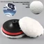 Bộ 5 Bộ đệm đánh bóng đa năng Len mềm Bonnet Pad Đĩa đánh bóng ô tô màu trắng