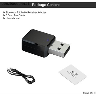 [Bbnzdd] 5.1 Bộ dụng cụ ô tô Âm nhạc không dây 3,5Mm Aux Bộ thu âm thanh nguồn Usb Bộ chuyển đổi âm thanh nổi tự động cho đài phát thanh ô tô Mp3 Pc BVAH