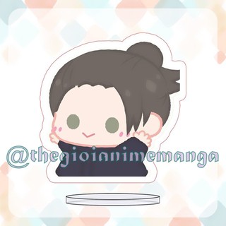 ( MINI 3cm ) Standee JUJUTSU KAISEN ver TẬP THỂ DỤC anime mô hình Chú Thuật Hồi Chiến chibi mica trưng bày