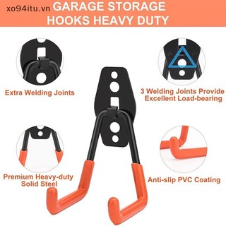 XOITU Móc kim loại hạng nặng Nhà để xe Tổ chức treo tường Móc treo tường Móc treo tường Chống trượt Móc lưu trữ cho thang Dụng cụ làm vườn VN