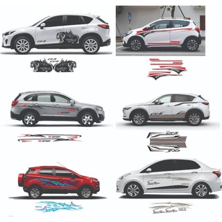 Tem trang trí captival, mazda xc5, eco sport phù hợp xe Toyota, huyndai, Lexus, BMW, kia, các dòng 5 chỗ 7 chỗ...