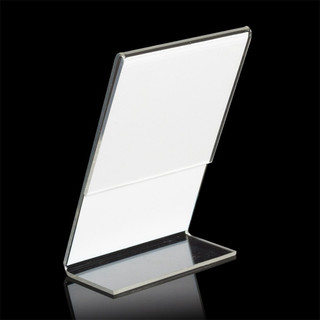 In mã QR Code theo yêu cầu, QR mica chữ L trong suốt, Kệ mica, quét mã QR ngân hàng, menu, Kệ QR để bàn lễ tân, bàn ăn..
