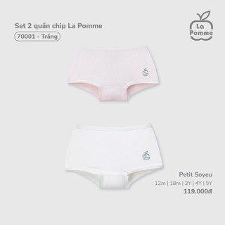 La pomme SS2025 Set 2 quần chip La Pomme - cho bé T6.0