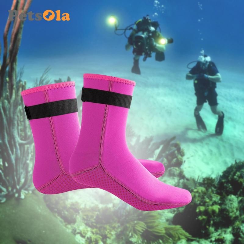 Vớ Lặn Wetsuit Tất Nam Nữ Mềm Mại Chống Thấm Nước Chống Trơn Trượt Bơi Giày Lặn 3 Mm Neoprene Cho Lặn Kayaking