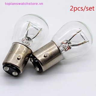 Toplanswatchstore 2 Cái / bộ 1157 Bay15D 21 / 5W Xe Dự Phòng Ngược Dừng Phanh Đuôi Bóng Đèn Vàng VN