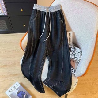 Quần denim phong cách rộng, kích thước lớn, mỏng dành cho nữ - Phong cách mới mùa hè 2025
