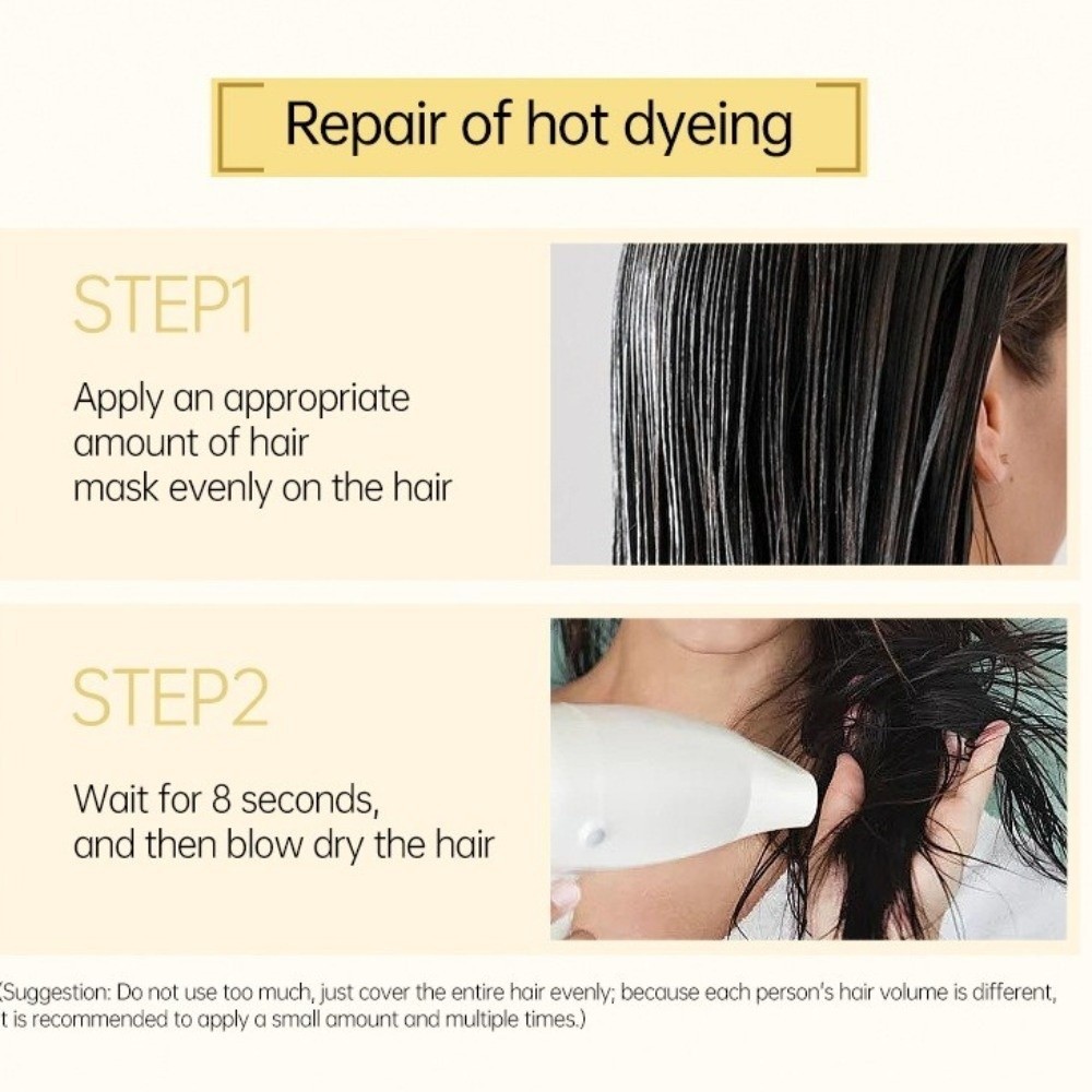 STARYSWAY Keratin Hair Treatment, Smoothing Straightening 8 Giây Hair, Hiệu quả Không hấp Kem dưỡng tóc Sửa chữa mềm mại Chăm sóc tóc chuyên nghiệp