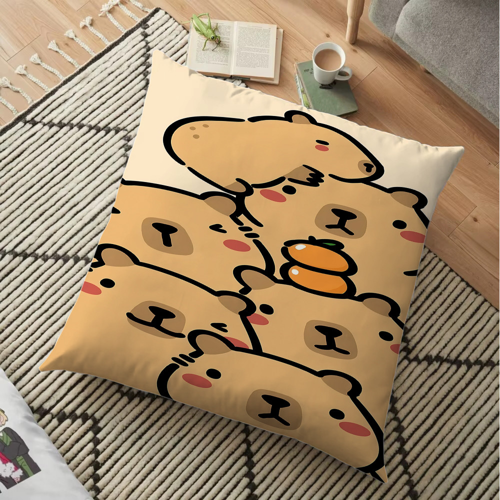 Vỏ gối Capybara Throw Vỏ gối in một mặt (Không có lõi)