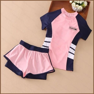 YT2 Mùa Hè Bé Gái Đồ Bơi Boxer Quần Đùi Hai Mảnh Đồ Bơi Chống Nắng Thoải Mái Nhanh Khô TY2