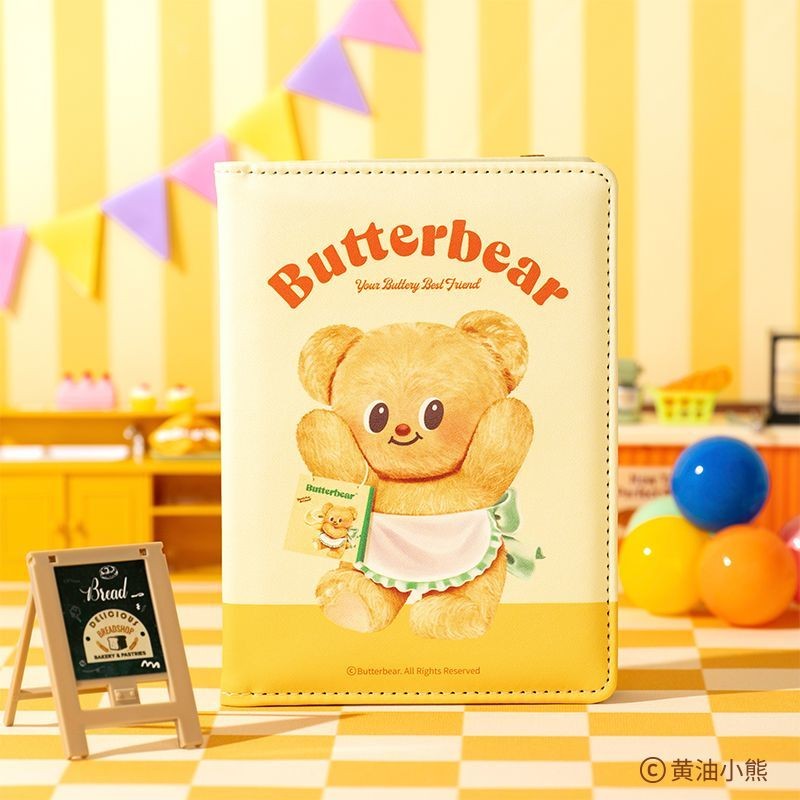 [Aria] Túi hộ chiếu Butterbear Butterbear Túi thẻ ID Túi Bảo vệ passport