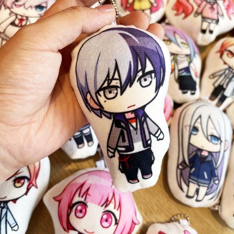 Dự án 12cm SEKAI Sân khấu đầy màu sắc Miku Hatsune Đồ chơi sang trọng Móc khóa quyến rũ